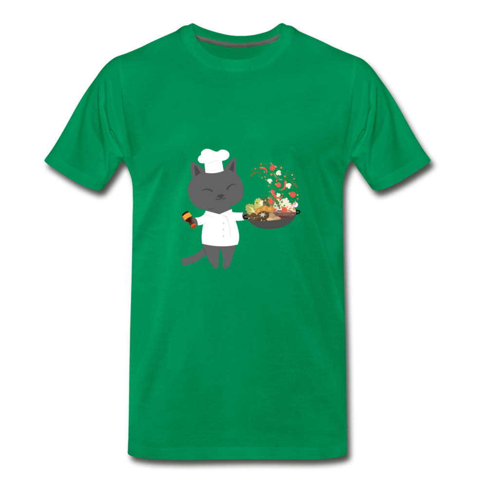 Cat Wok : Unisex T-Shirt - kelly green