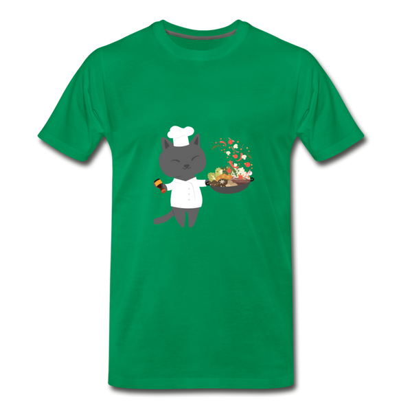 Cat Wok : Unisex T-Shirt - kelly green