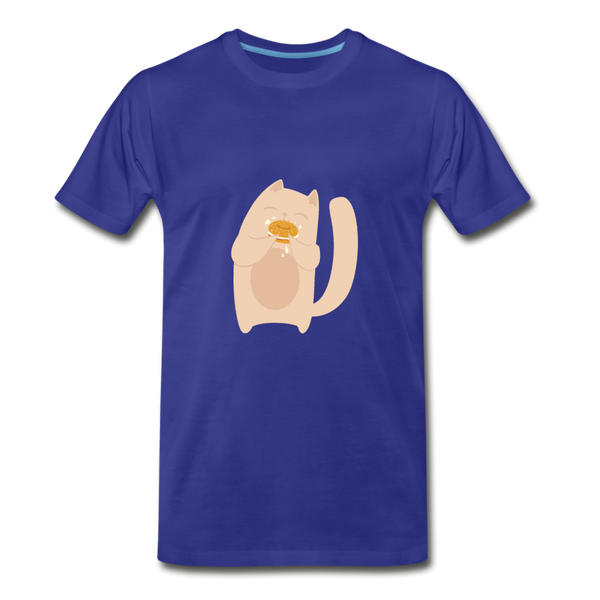 Bagel Cat Men's Premium T-Shirt - royal blue