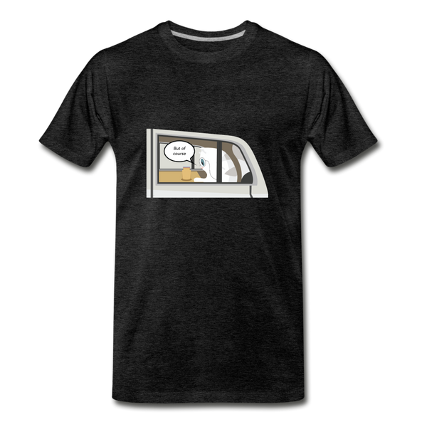 Fancy Cat Men's Premium T-Shirt - charcoal gray