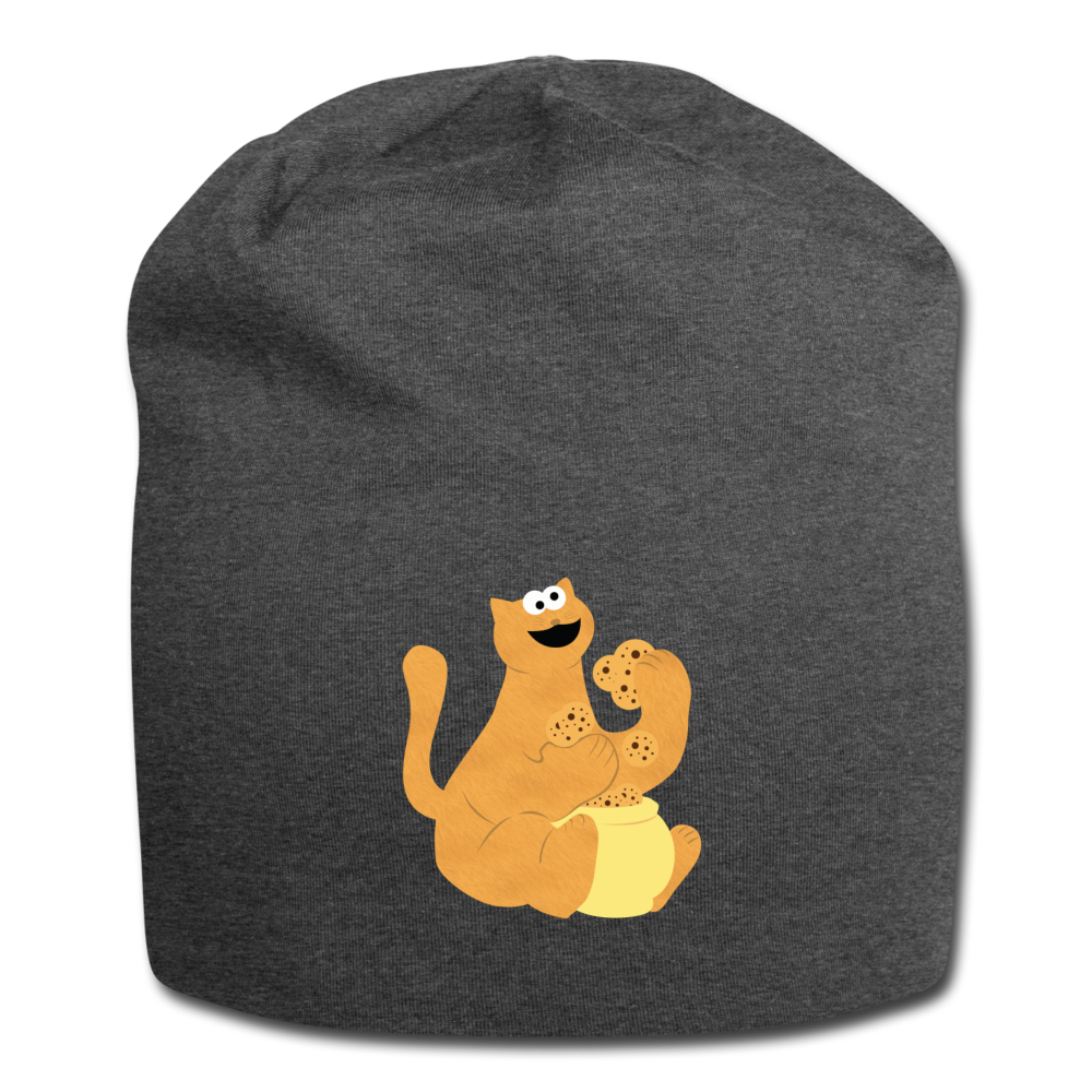 Pussy Monster Jersey Beanie - charcoal gray