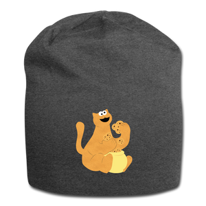 Pussy Monster Jersey Beanie - charcoal gray