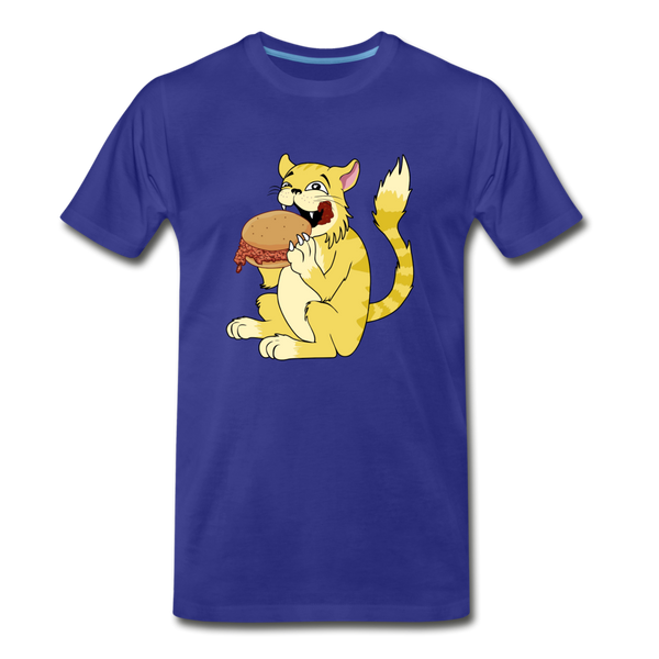 Sloppy Cat Men's Premium T-Shirt - royal blue