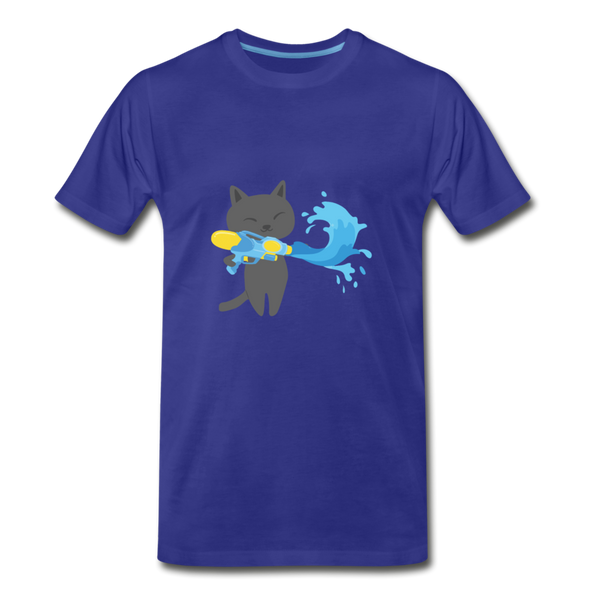 Squirting Cat Men's Premium T-Shirt - royal blue