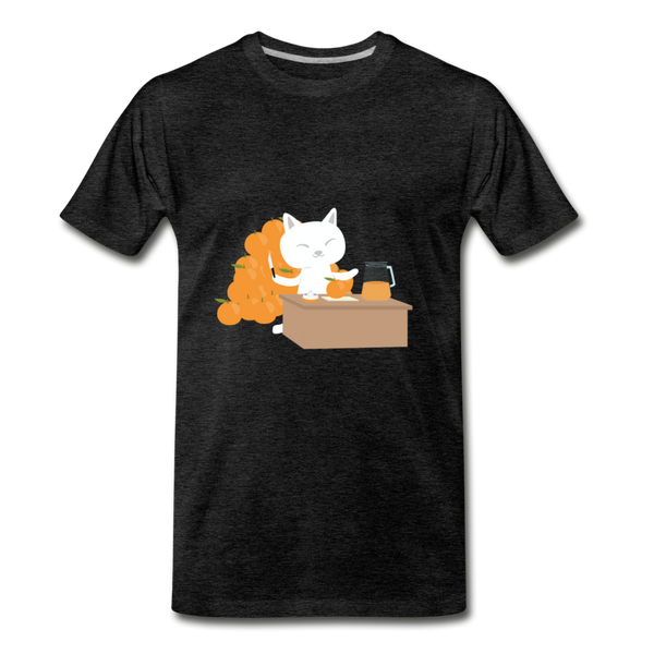 Juicy Cat Men's Premium T-Shirt - charcoal gray