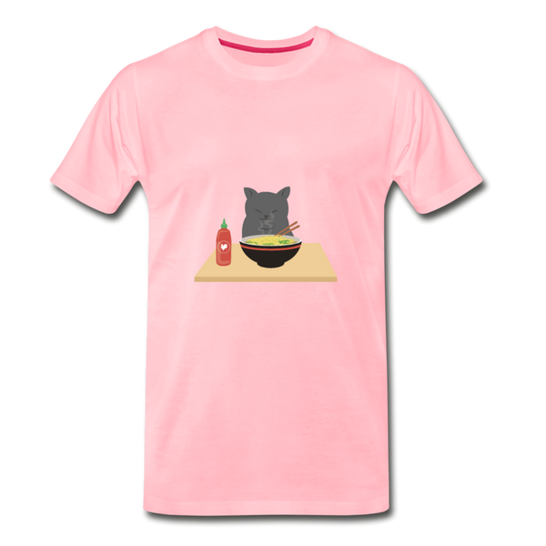 Sitting with Pho Men's Premium T-Shirt - pink