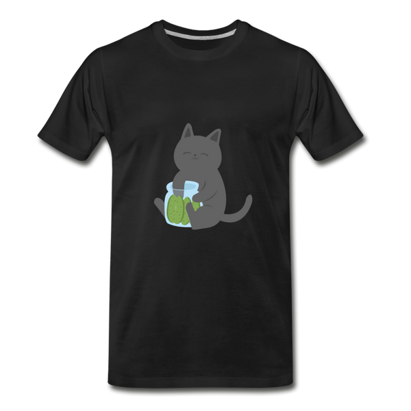 Pickled Cat Men's Premium T-Shirt - black