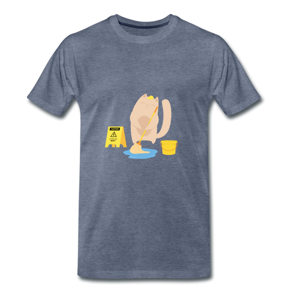 Slippery Pussy Men's Premium T-Shirt - heather blue