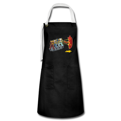 Catbusters Apron - black/white